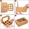 50 Pack Kraft Cupcake Box with Insert and Window Hold 6 Standard Cupcake, Food Grade Cupcake Carrier Container, Brown Bakery Box for Pastry, Cookies, Small Cake, Desserts Treat.